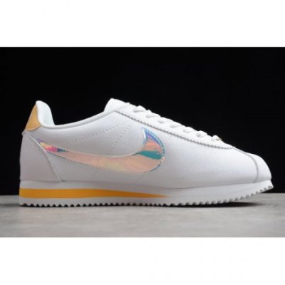 Nike Bayan Classic Cortez Beyaz / Altın Lifestyle Ayakkabı Türkiye - NF3LIOYO